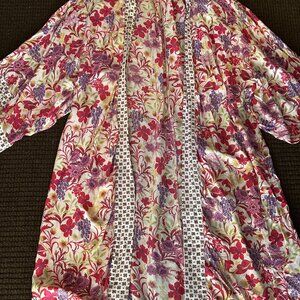 Floreat Loved by Anthropologie Bohemian Summer Kimono Wrap Dress